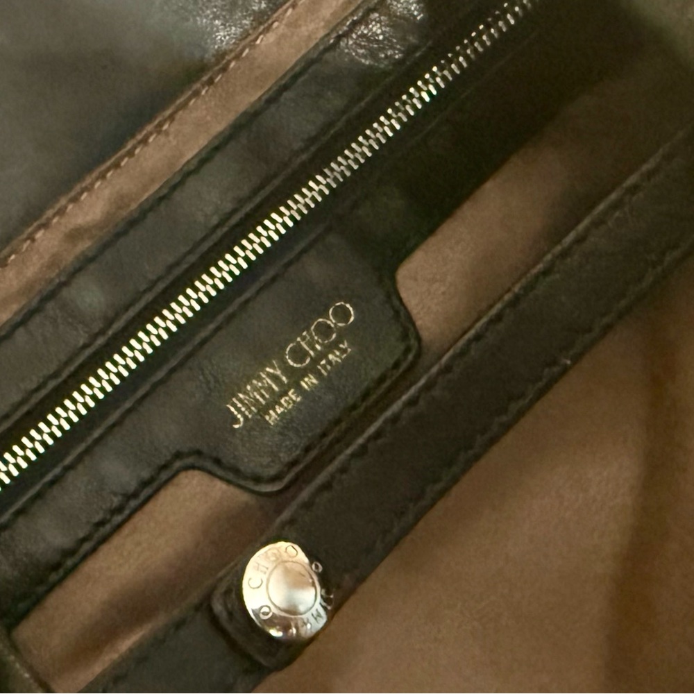 Jimmy Choo Black Star-Studded Leather Tote - Picture 6 of 8
